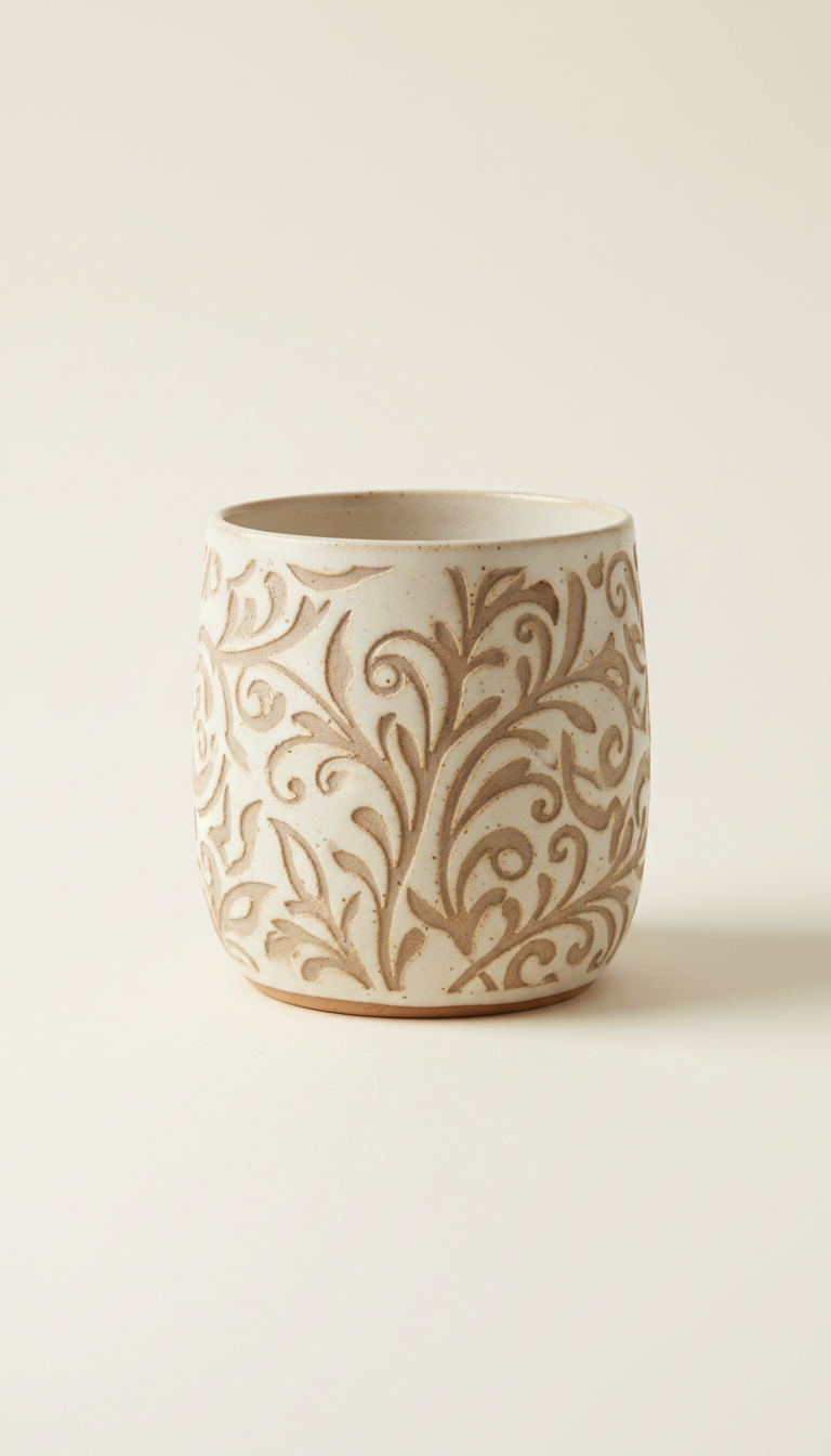 Keramiktasse mit persönlicher Gravur