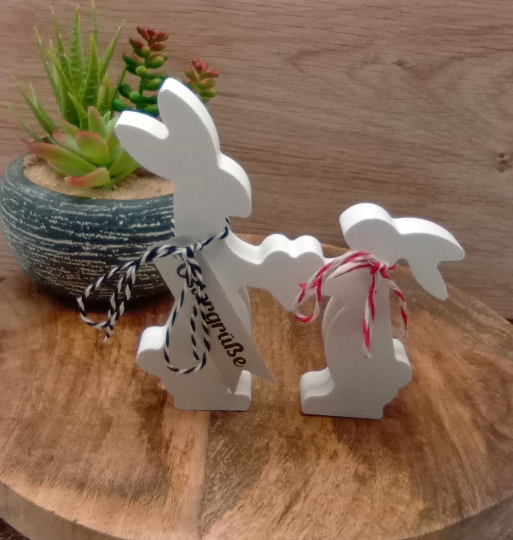 Osterhasenpaar einzeln