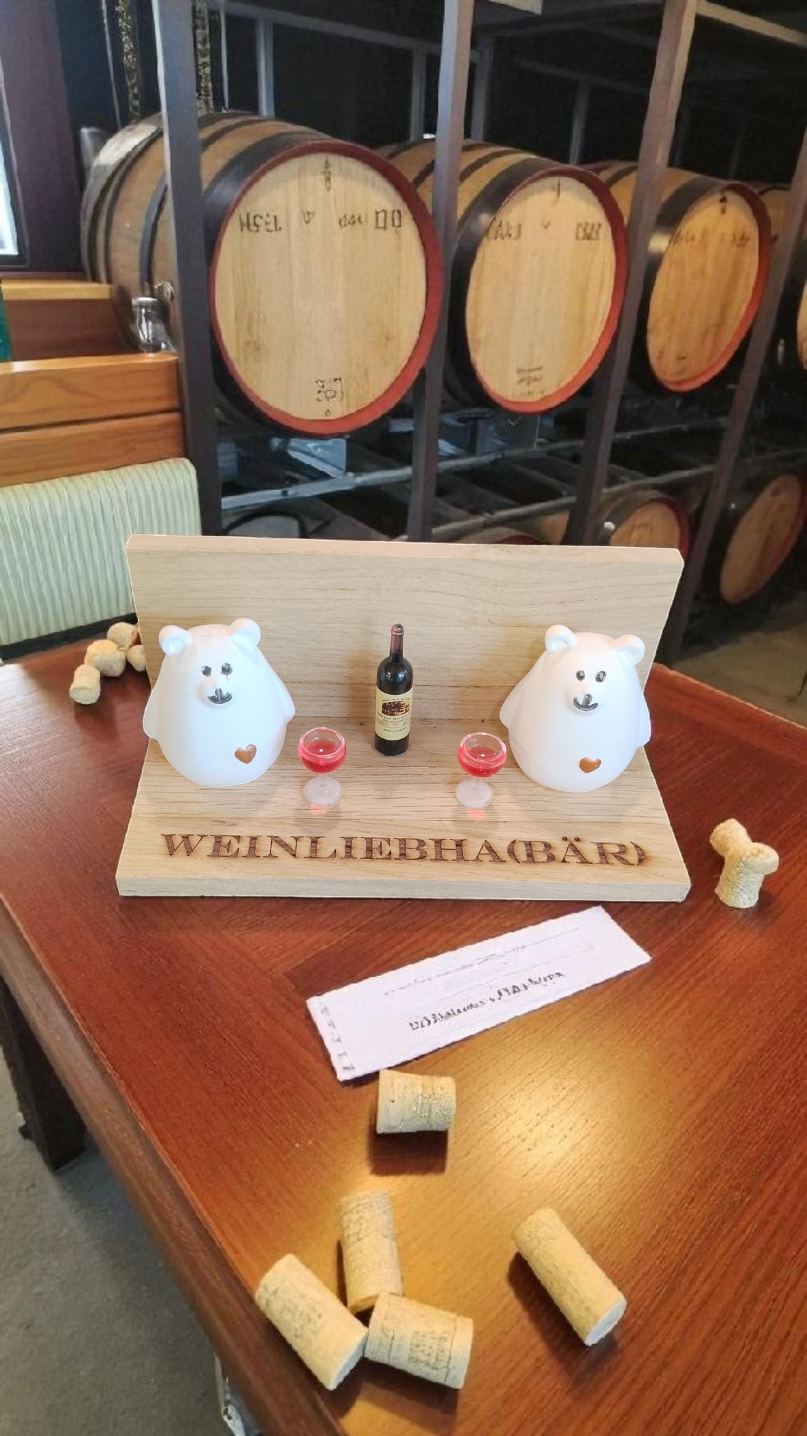 Dekoset " Weinliebhaber" aus Raysin