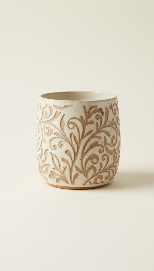 Keramiktasse mit persönlicher Gravur