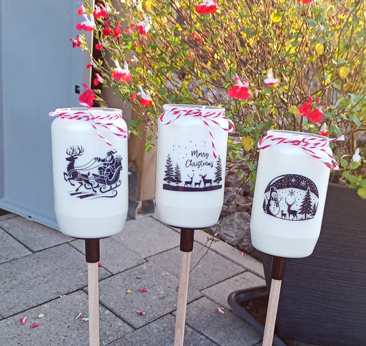 Weihnachtsgartenfackel