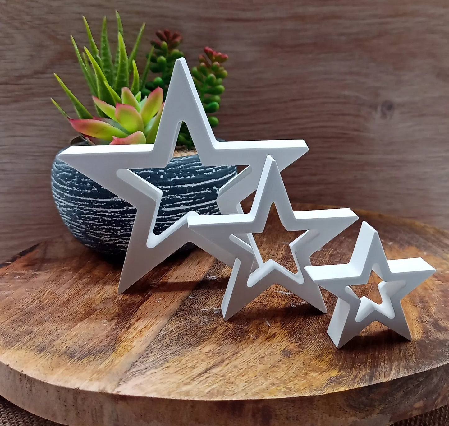 Weihnachtssterne aus Raysin