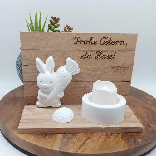 Deko Osterhase – weißer Hase