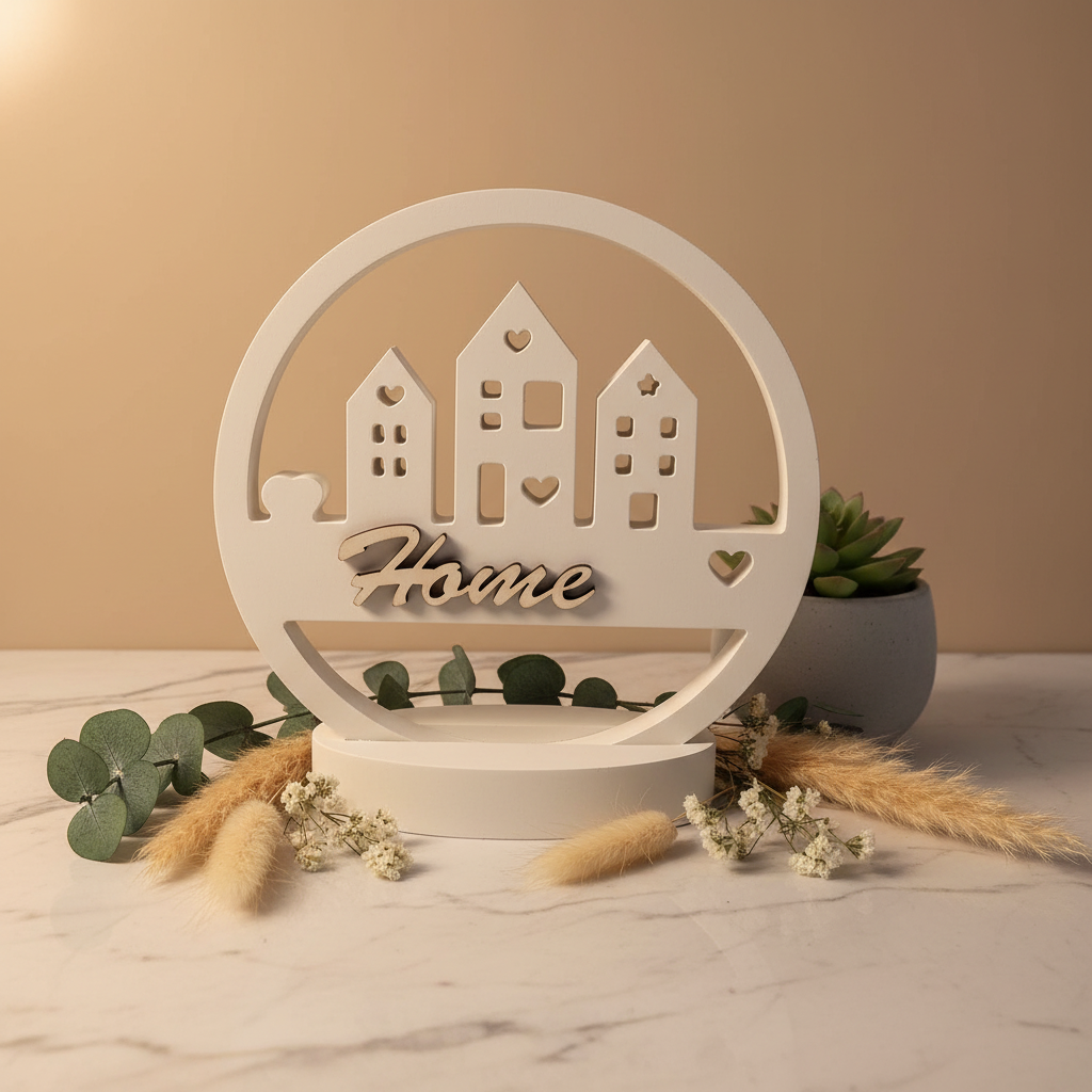 Dekoring mit Aufstellfuß Home – Lifestyle Marmor Hintergrund