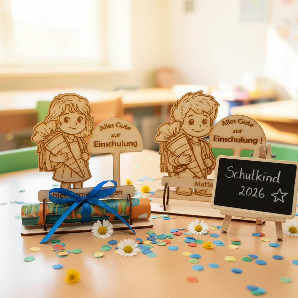 Geldgeschenk zur Einschulung – Geschenkpräsentation