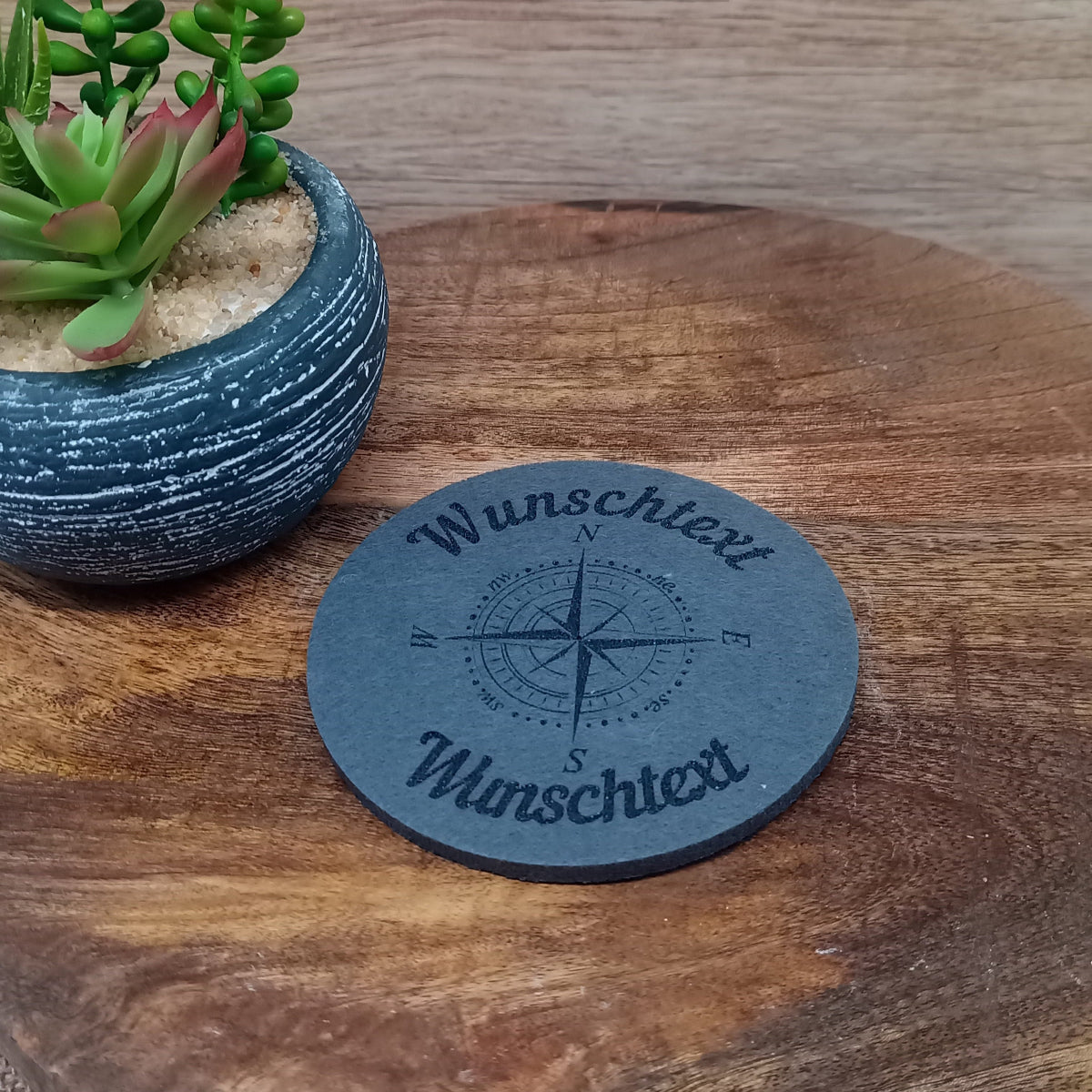 Maritimer Untersetzer aus Filz