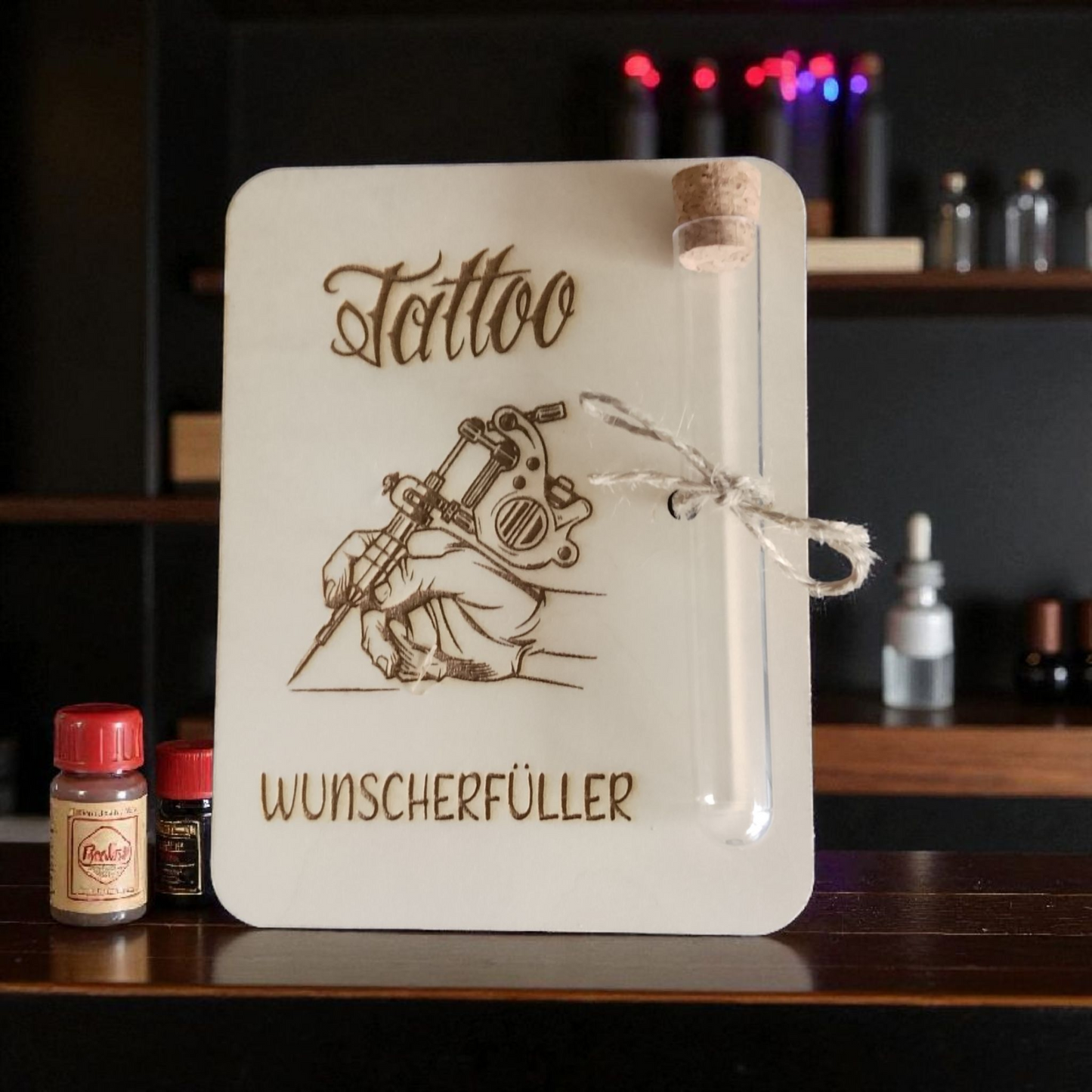 Geschenkgutscheinkarte aus Holz